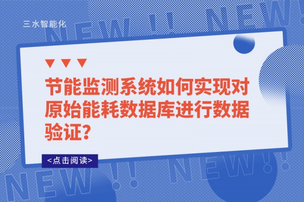 節(jié)能監(jiān)測(cè)系統(tǒng)如何實(shí)現(xiàn)對(duì)原始能耗數(shù)據(jù)庫進(jìn)行數(shù)據(jù)驗(yàn)證？